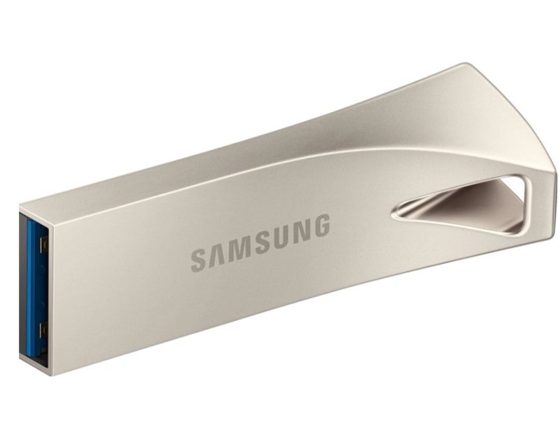 SAMSUNG BAR Plus 3.1 USB Flash Drive, 128GB, 400MB/s, Rugged Metal Casing, Storage Expansion for Pho