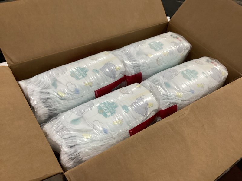 Condition photo showing Good Condition for pampers diapers - swaddlers 360° - size 5, up to 100% leakproof comfy dry fit, ez off tabs designed for easy changes, pull on diaper