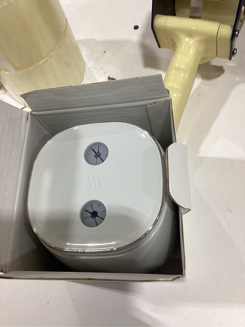 Condition photo showing As Is for Ultrasonic Retainer Cleaner with UV Sterilizer, 45kHz Dental Cleaning Machine for Dentures, Aligners, Mouth Guards, Braces & Jewelry – Portable 200ML Rechargeable Cleaning Pod W190MAX (White)