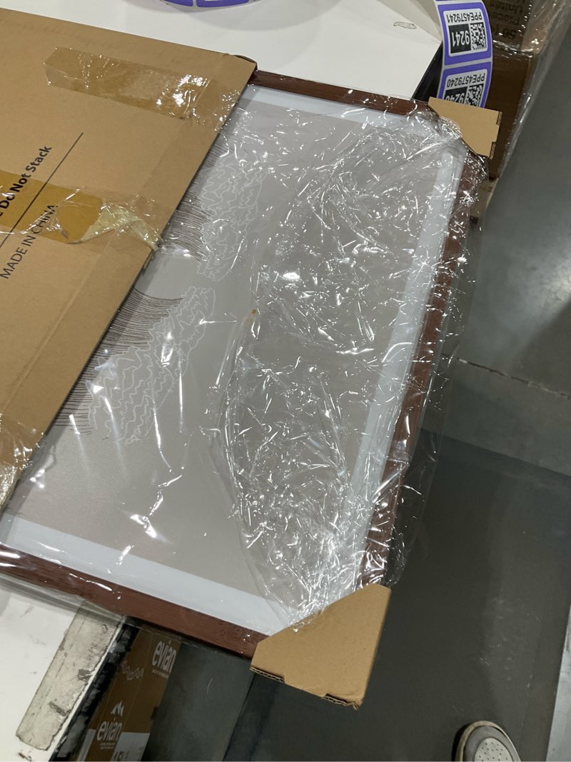 Condition photo showing Good Condition for iHery Natural OAK Wood Moses Parting The Red Sea Framed Wall Art, 12x16 in Modern Christian Bible Verses Canvas Art, Sketches Crossing Decor, Walnut Color Set of 1 for Living Room Bedroom Walnut Framed Moses 16"L x 12"W