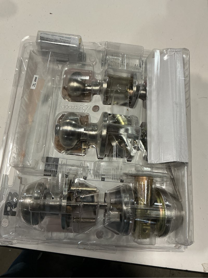 reliabilt reliabilt baron keyed entry knob and single cylinder deadbolt project pack in satin nickel