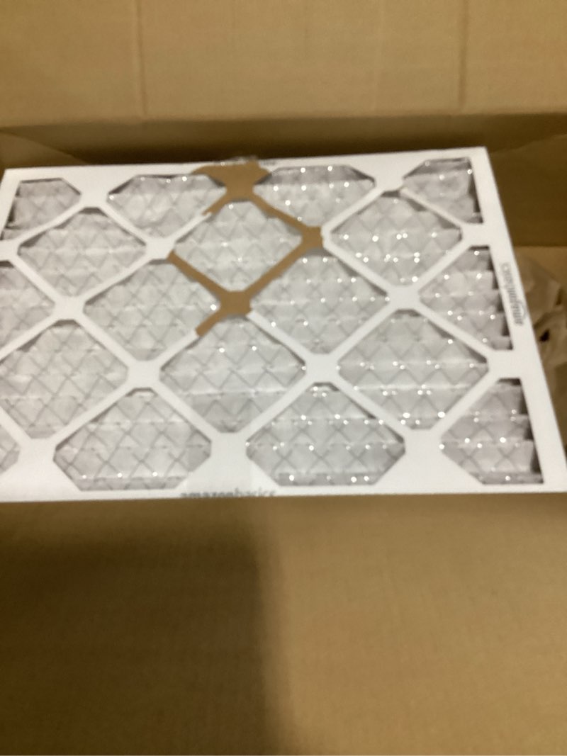 Condition photo showing New/Like New for Amazon Basics 16x20x1 Air Filter 6 Pack, MERV 8 AC Furnace Filters (Actual Size: 15.75" x 19.75" x 0.75") 16x20x1 Merv 8