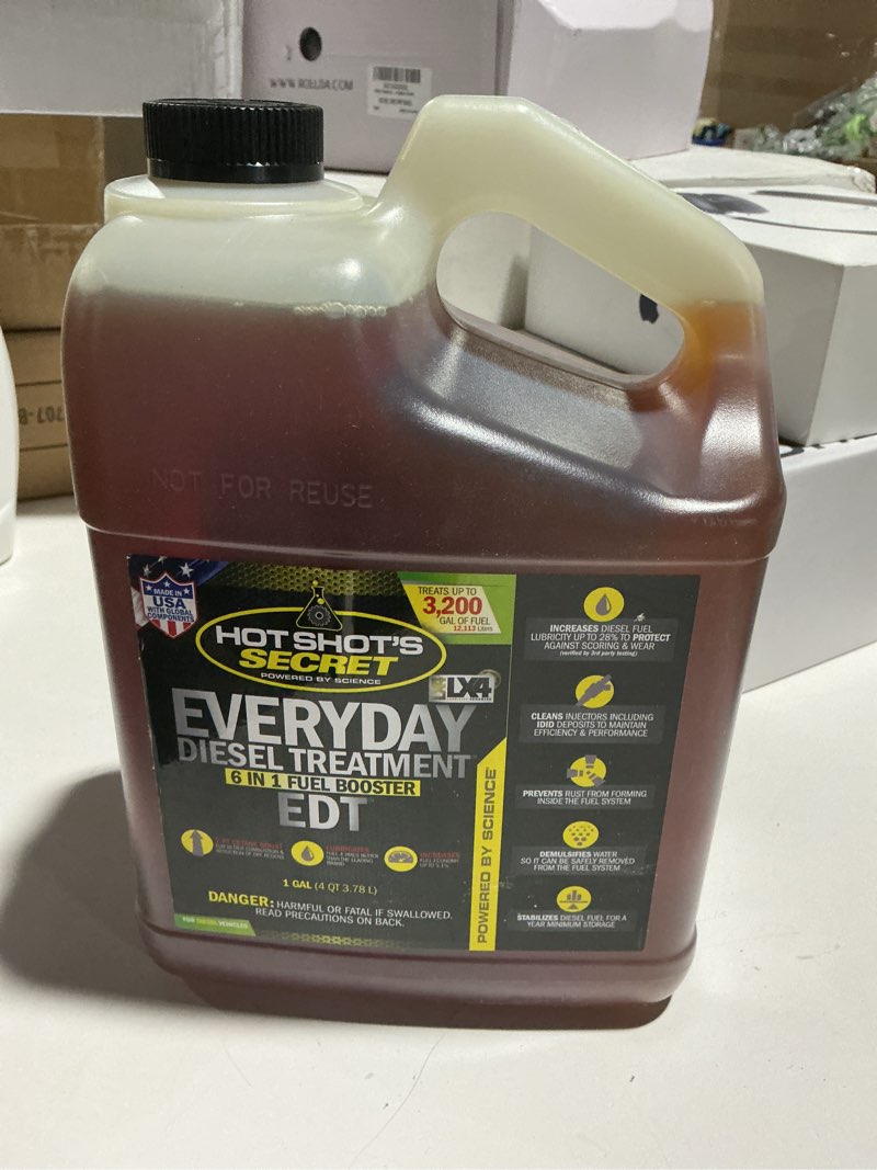 Condition photo showing Good Condition for hot shot's secret - hssedt01g everyday diesel treatment - edt 1 gallon - treats up to 3,200 gallons 128 fl. oz, 1 pack