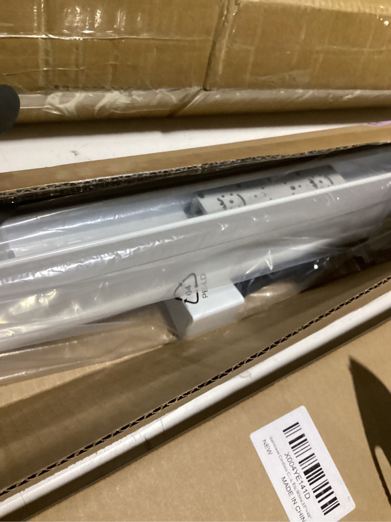 Condition photo showing Good Condition for lazblinds cordless cellular shades, no tools no drill blackout honeycomb shades pleated blinds for windows, 26'' w x 48'' h, silver white blackout-silver white 26'' w x 48'' h