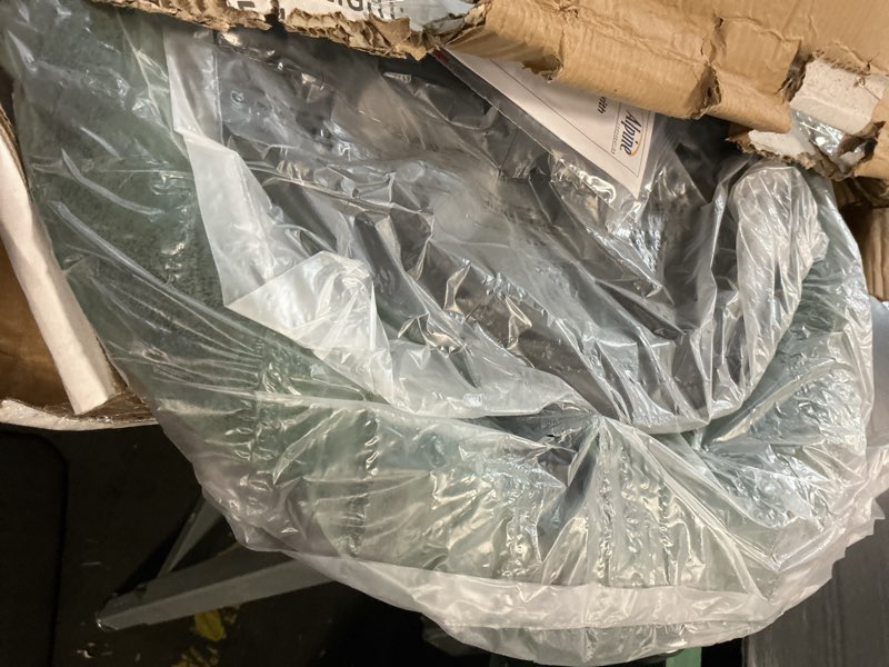 Condition photo showing New/Like New for Alpine Corporation 31" Tall Outdoor Antique Flower Birdbath with Bird Decoration Yard Statue, Durable Polypropylene Construction for Patio, Deck, or Yard, Green