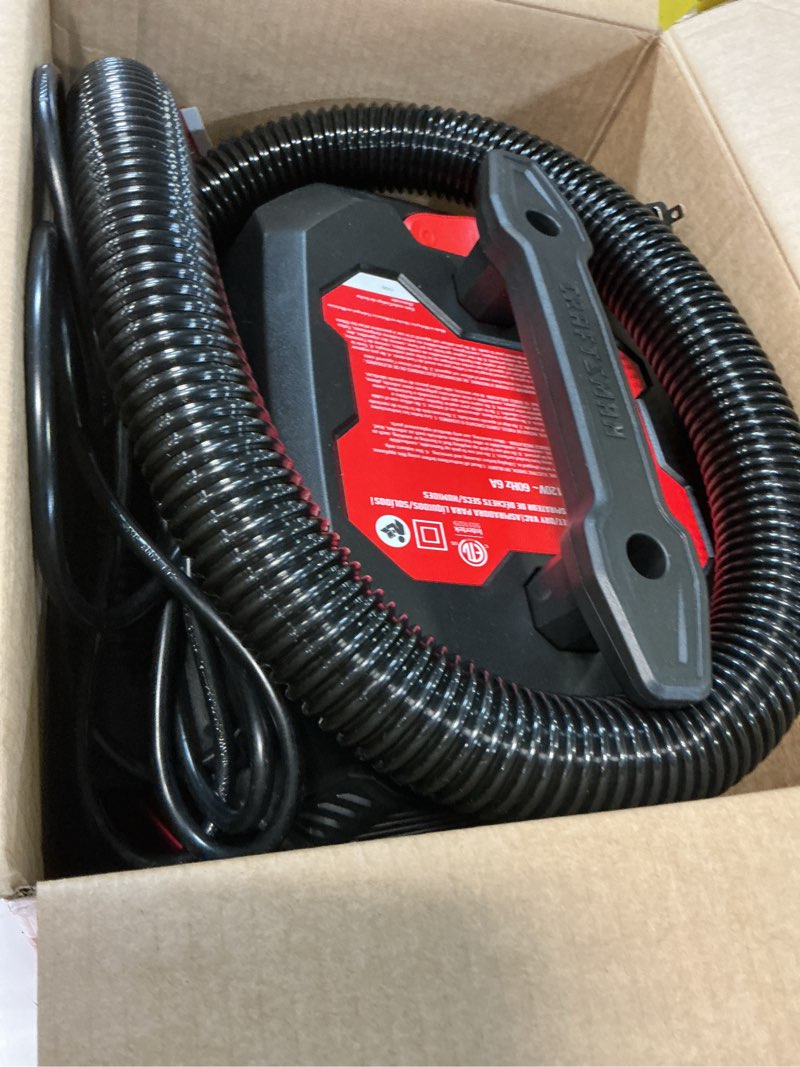 Condition photo showing Good Condition for craftsman 3-gallon 3 hp corded wet/dry shop vacuum with accessories included