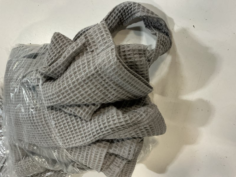 Condition photo showing Good Condition for quince organic turkish waffle robe color  grey l