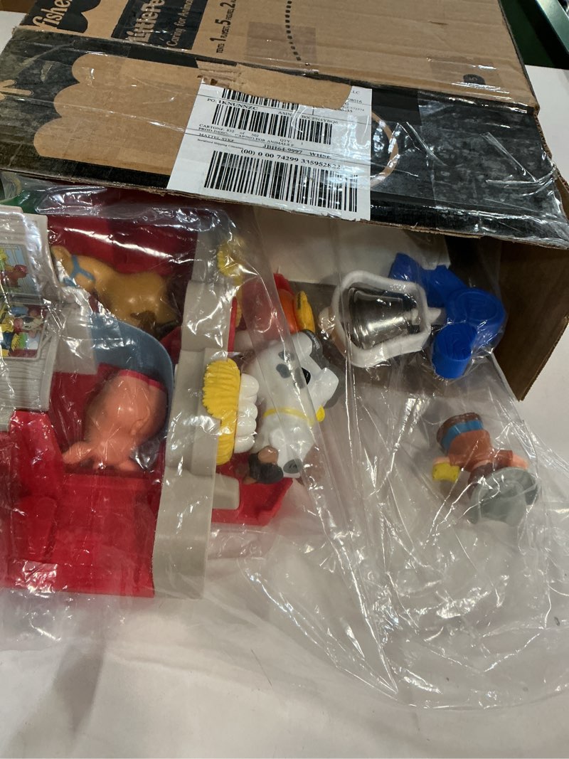 Condition photo showing Good Condition for Fisher-Price Little People Toddler Learning Toy Caring for Animals Farm Playset with Smart Stages for Pretend Play Kids Ages 1+ years (Amazon Exclusive)