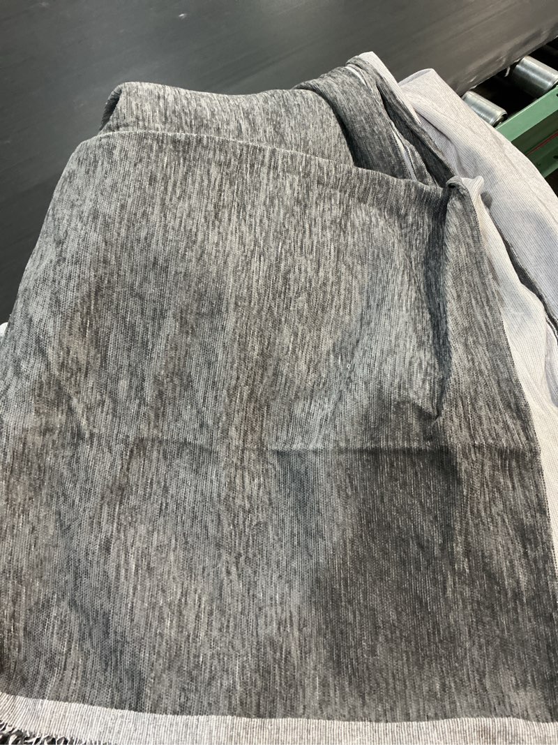 Condition photo showing Good Condition for mysky home couch cover for dogs, washable couch covers, non slip sofa cover, couch cover 2 cushion sofa dogs furniture protector with tassels, chenille sofa slipcover for pets, 71"x118", dark grey 71" x 118" dark grey