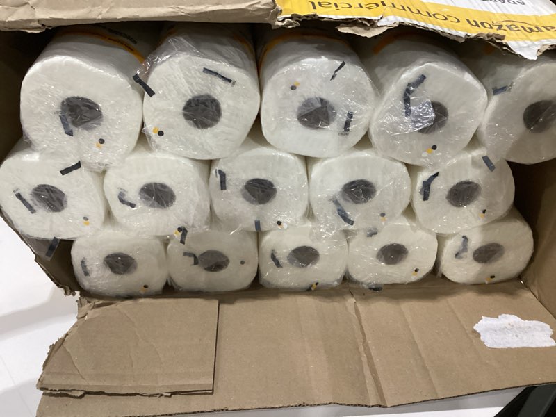 Condition photo showing New/Like New for AmazonCommercial 2-Ply White Adapt-a-Size Kitchen Paper Towels (SOFI-056) | Bulk | Adapt-a-size | Individually Wrapped | FSC Certified |140 Towels per Roll (30 Rolls)(11 x 6 Sheet) 1 pack (30 count) Adapt-A-Size