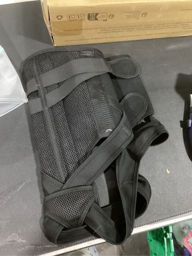 Condition photo showing Good Condition for Back Brace Posture Corrector for Women and Men, Upgraded Breathable Full Back Support, Comfortable Shoulder Straightener, Pain Relief for Upper/Lower Back, Support for Scoliosis, Hunchback, Thoracic Spine, (Large) Black Large