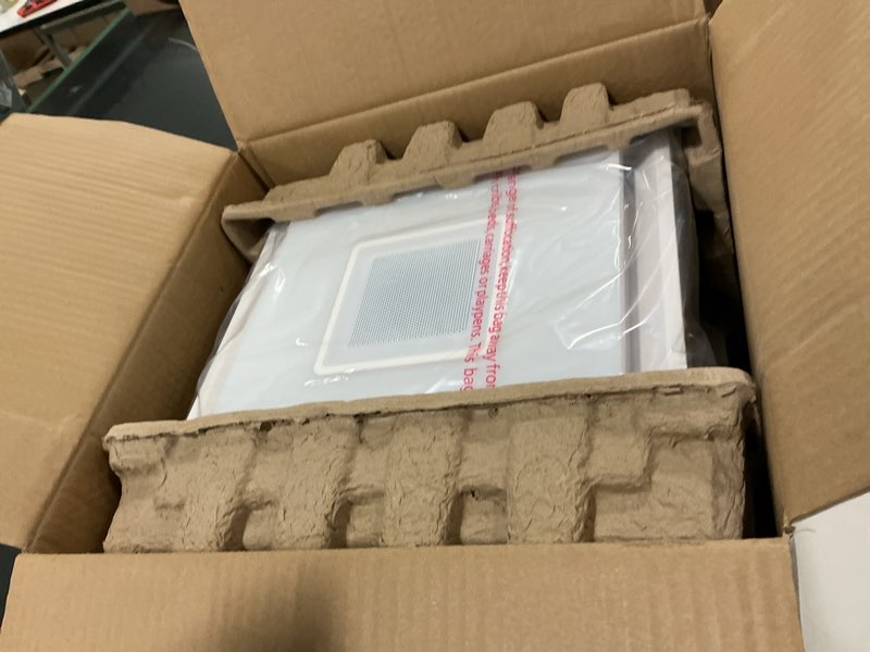 Condition photo showing Good Condition for Homewerks 7130-13-BT White Decorative LED, Bluetooth Bathroom Exhaust Fan NEW 