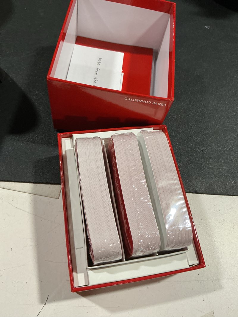 Condition photo showing New/Like New for we're not really strangers card game 150 conversation cards for adults, teens, couples, & strangers icebreaker questions for game night or date night, ages 15+, 2-6 players