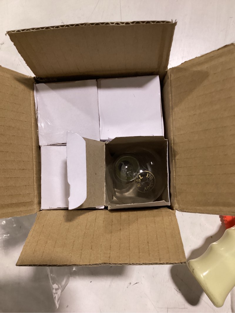 Condition photo showing Good Condition for 75 watt incandescent light bulbs, a19 75 watt incandescent bulb shatter resistant rough service light bulb 75 watts a19 shape (3pack)