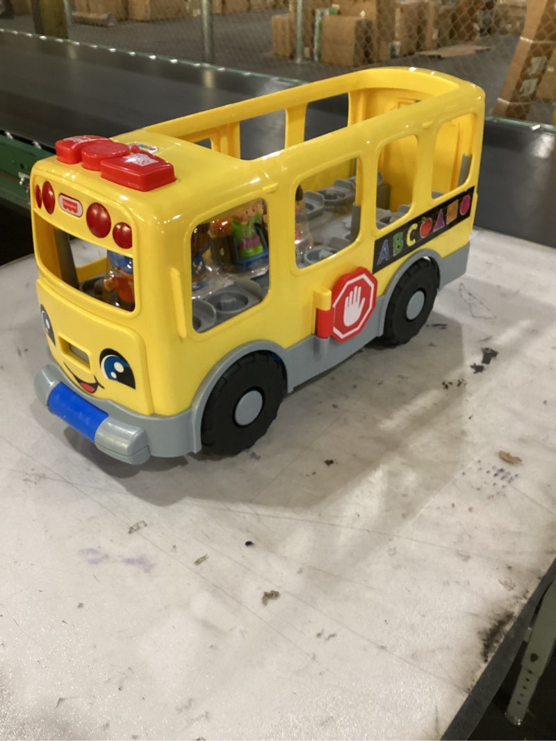 Condition photo showing New/Like New for Fisher-Price Little People Toddler Learning Toy, Big Yellow Bus Musical Pull-Along Vehicle for Pretend Play Kids Ages 1+ Years
