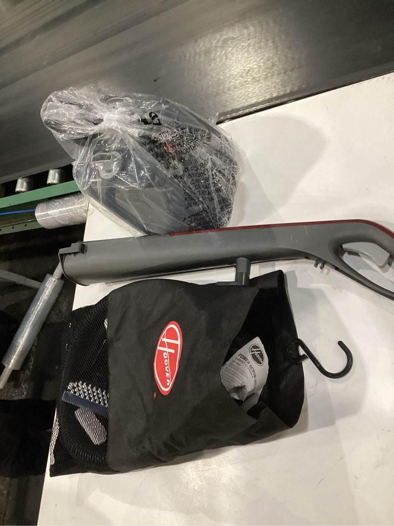 Condition photo showing Good Condition for **untested** hoover powerscrub deluxe carpet cleaner machine for carpet and upholstery, deep cleaning carpet shampooer machine with multi-purpose tools, pair carpet cleaner solution