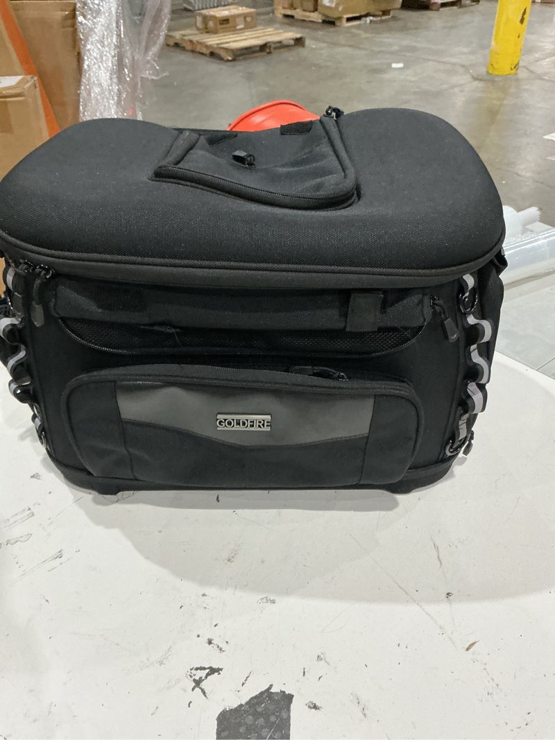 Condition photo showing Good Condition for magideal motorcycle dog pet carrier luggage rack bag pet travel bag with bar straps premium