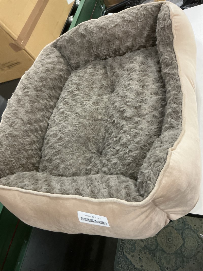 Condition photo showing Good Condition for JOEJOY Rectangle Dog Bed for Large Medium Small Dogs Machine Washable Sleeping Dog Sofa Bed Non-Slip Bottom Breathable Soft Puppy Bed Durable Orthopedic Calming Pet Cuddler, Multiple Size, Beige M(25"x 21"x 8") Beige