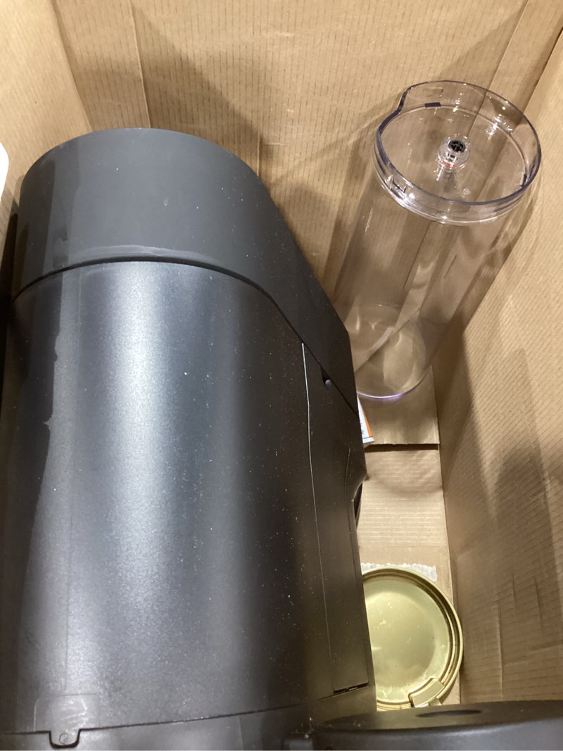 Condition photo showing As Is for Nespresso Festive Vertuo Pop+ Coffee and Espresso Maker by Breville, Matte Black Gold Machine Only Matte Black Gold