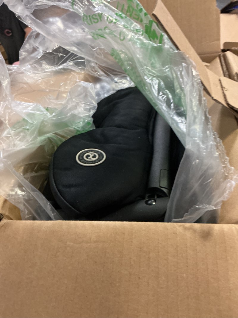 Condition photo showing As Is for Cybex Libelle 2 Travel pockit Baby Stroller - Lightweight Carry-On Travel Stroller for Airplane with One-Hand Recline, Compatible with CYBEX Car Seats, Magic Black