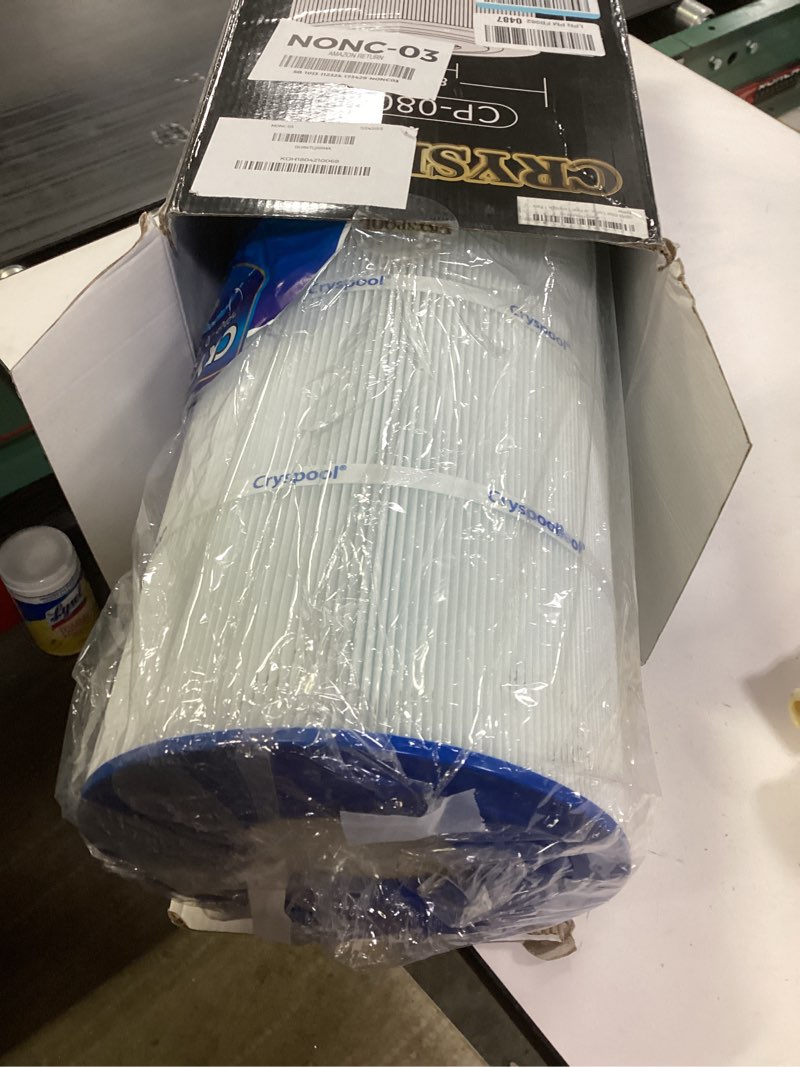 Condition photo showing New/Like New for Cryspool® 08055 Filter Compatible with Hayward C1200, CX1200RE, PA120, C-8412, Ultra-B2, FC-1293, Clearwater II 125, 817-0125N, 120 Sq. Ft Pool Filter Cartridge, 1 Pack
