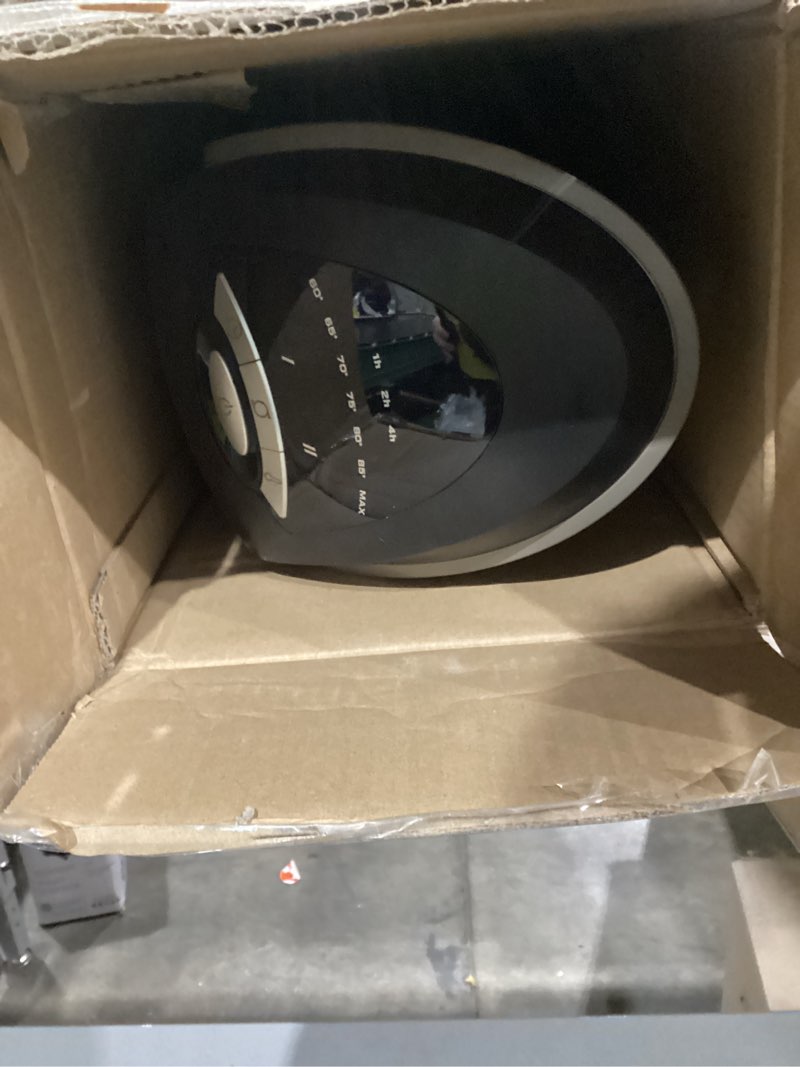 Condition photo showing As Is for Lasko Tower Space Heater Indoor, Compact Electric Heaters for Indoor Use, Small Space Heater with Remote, Ideal Lasko Space Heaters for Indoor Use, 22.5 Inches, Grey/Black, 1500W, 751320 Grey/Black Heater