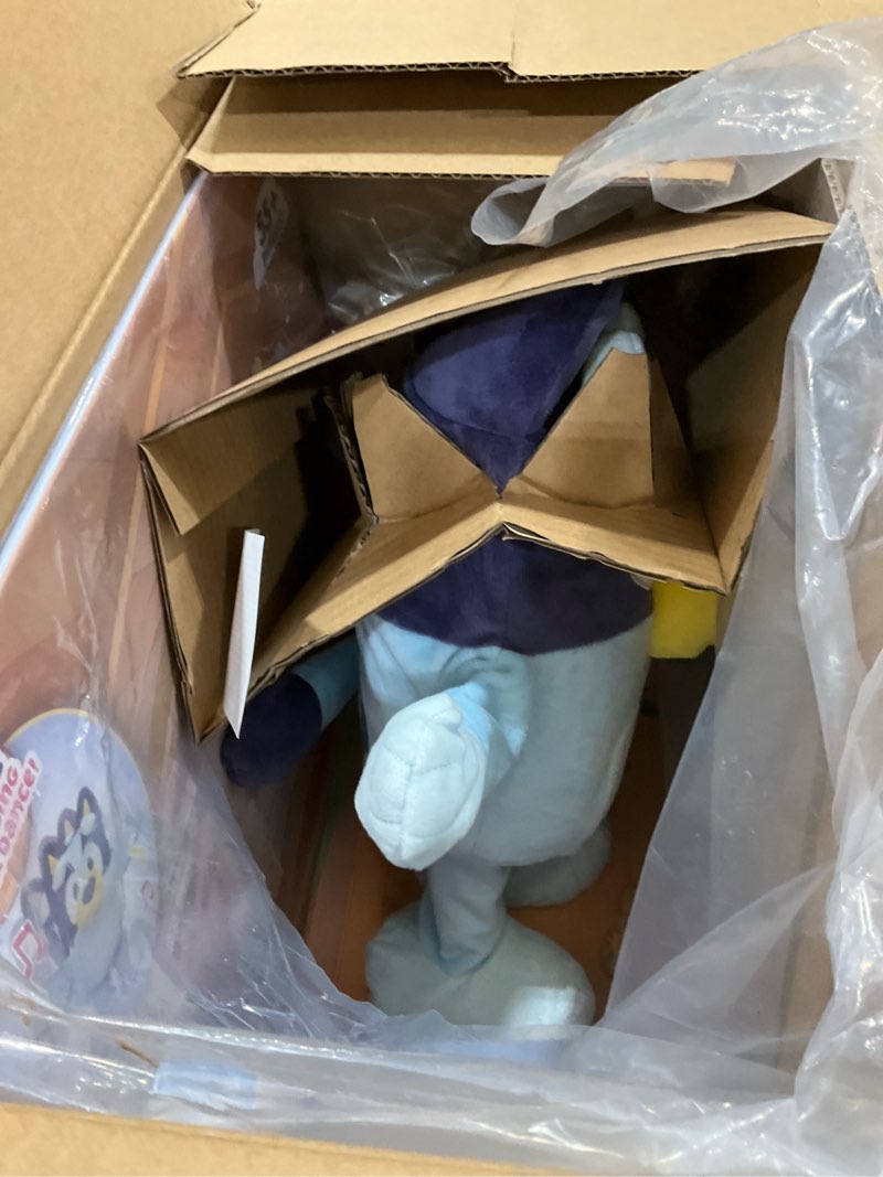 Condition photo showing New/Like New for Bluey Dance and Play 14" Animated Plush | Over 55 Phrases and Songs, Multicolor