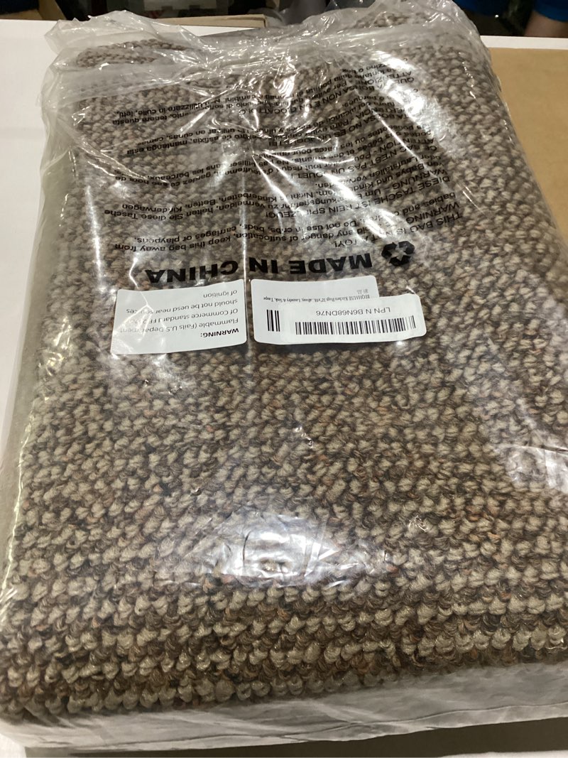 Condition photo showing New/Like New for beqhause kitchen rugs 32"x48", non-slip kitchen mats for floor, super absorbent and stain resistant kitchen rugs, machine washable rugs for kitchen, hallway, laundry & sink, taupe 32" x 48" (rectangular) taupe