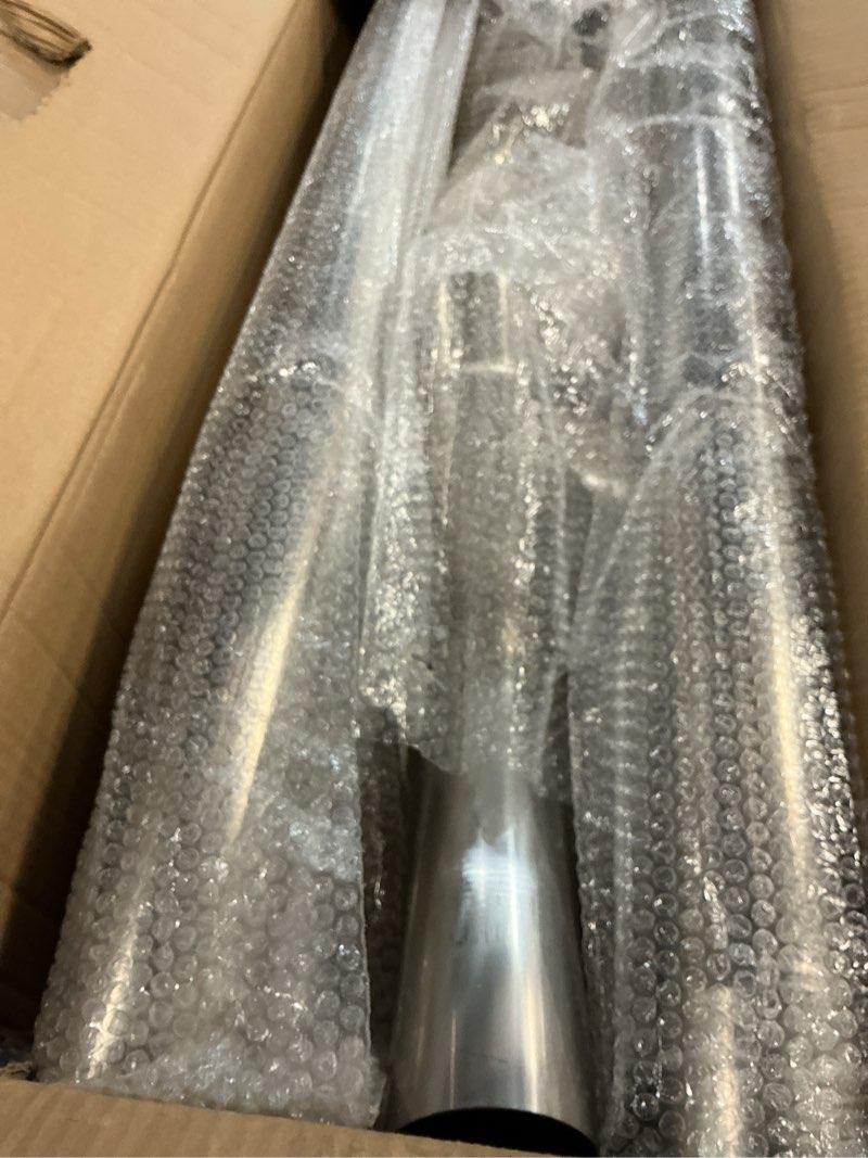 Condition photo showing New/Like New for a-karck stainless steel mandrel bends 8 pcs, 2.5 inches 304 stainless steel diy custom exhaust tubing pipe straight & u-bend kit, universal fit