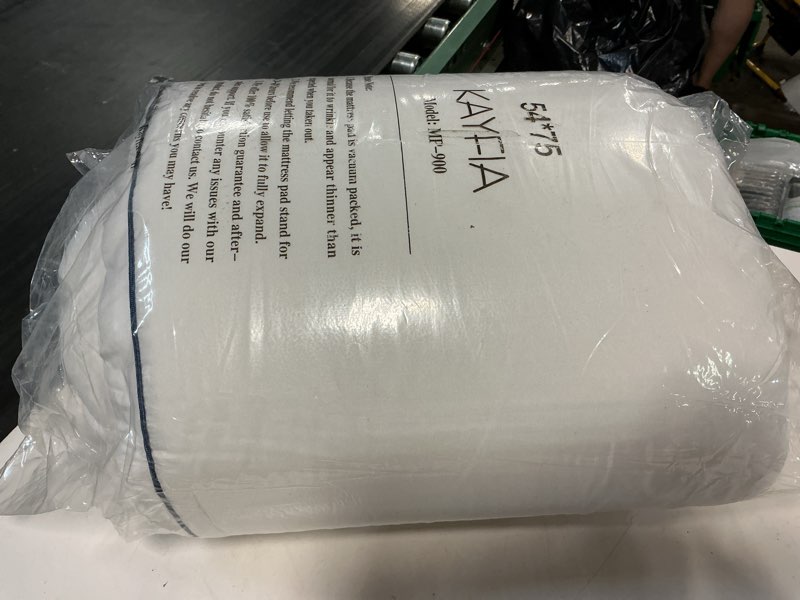 Condition photo showing Good Condition for kayfia twin mattress topper,extra thick mattress pad cover for deep sleep,3d+7d snow down alternative fill overfilled plush pillow top with 8-23 inch deep pocket-white white twin