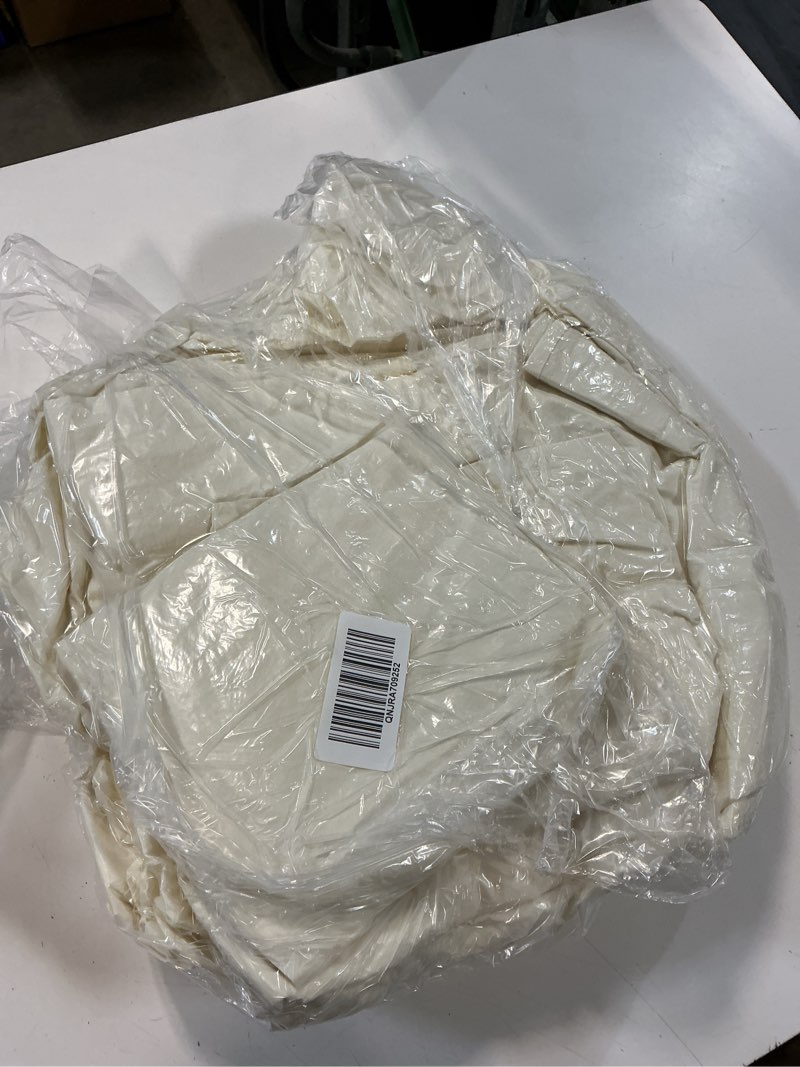 Condition photo showing Good Condition for organic brushed cotton sheet set, king, ivory