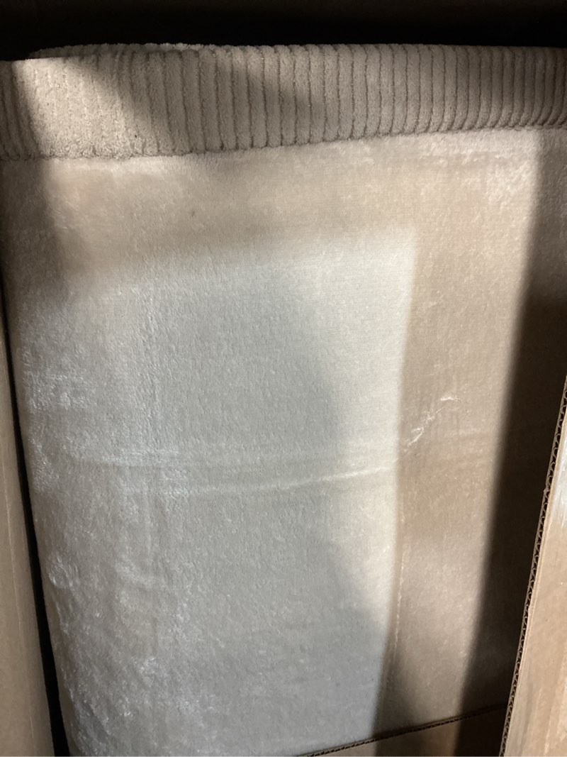 Condition photo showing As Is for Hakuna Matte CloudSoft Mat for Floor 60" x 80" Beige – Coral Velvet Memory Foam Rug – Non-Slip, Water-Resistant Beige 60" x 80"