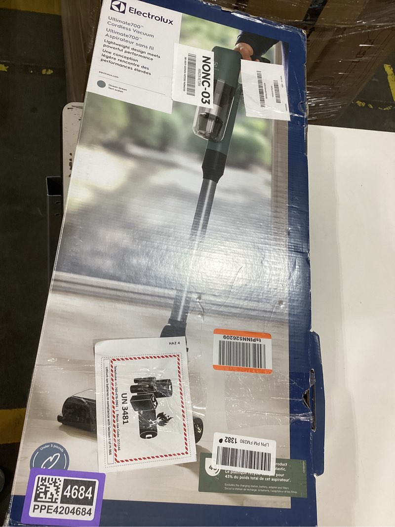 Condition photo showing Good Condition for electrolux ultimate700 cordless stick vacuum with powerpro bristle nozzle and high suction power, 50-minute run time, 4 power modes, ocean green ocean green ultimate700 standard