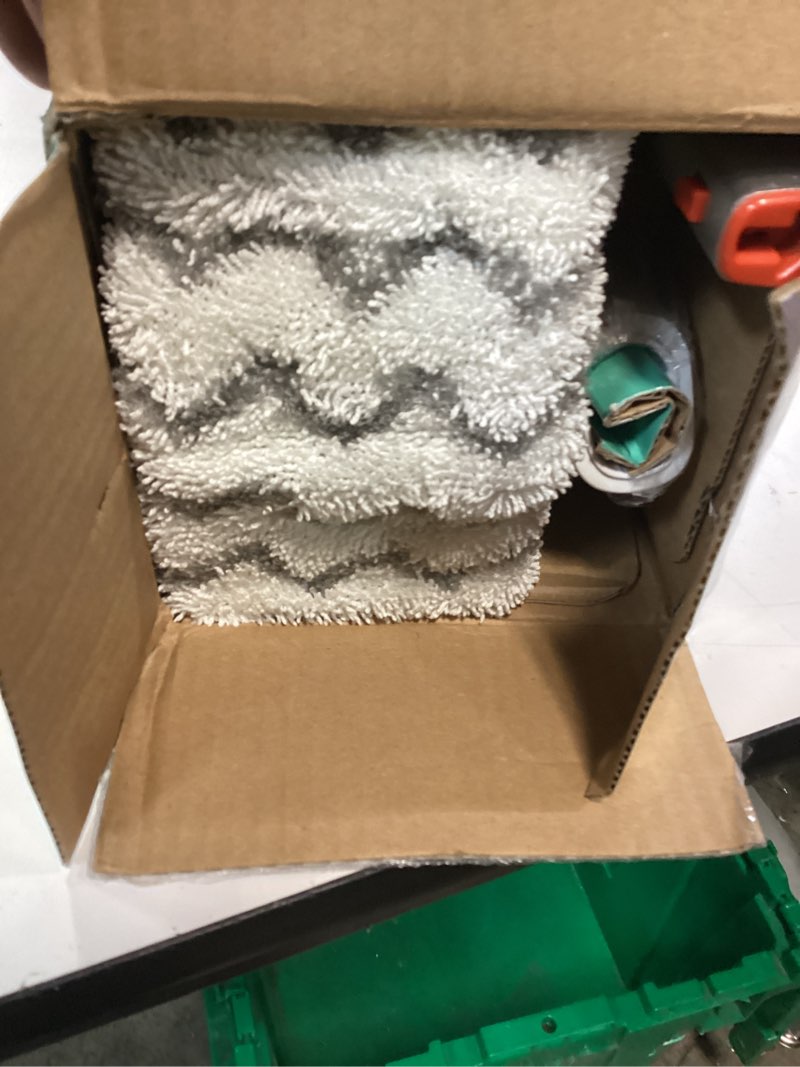 Condition photo showing Good Condition for shark steam mop with 2 machine washable dirt grip pads, removable water tank, lightweight, steam cleaner for sealed hard floors, marble, stone, hardwood, tile, laminate, white/seafoam, s1000 steam starter