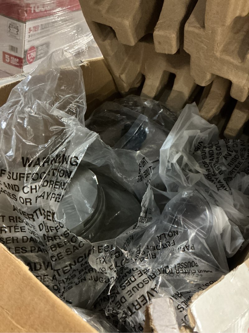 Condition photo showing As Is for cuisinart 9-cup continuous feed food processor with fine and medium reversible shredding and slicing disc, universal blade, continuous-feed attachment, and in-bowl storage (gray) 9 cup anchor gray