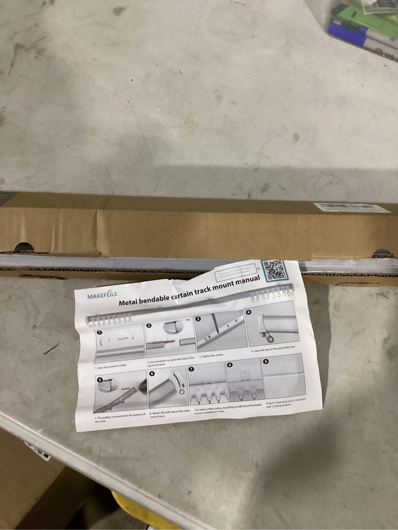 Condition photo showing Good Condition for ceiling curtain tracks 9ft,curtain track wall mount,ceiling mounted sliding door curtains rails 