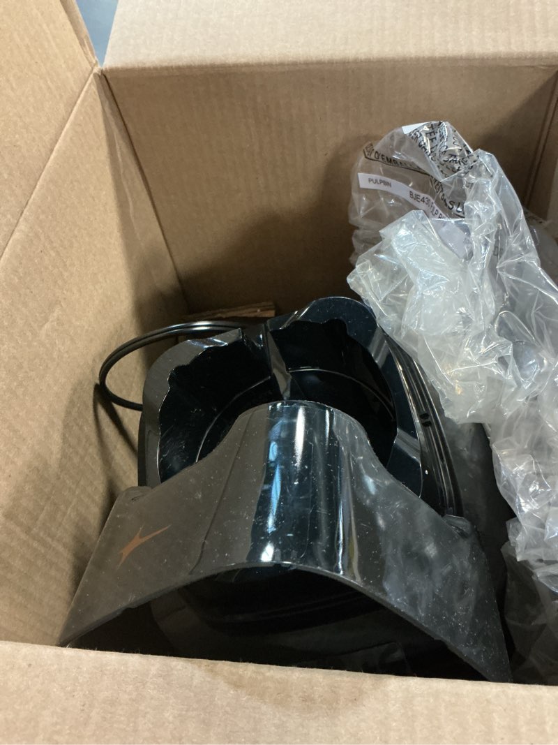 Condition photo showing As Is for Oster Extreme Mix Blender, 64oz Glass Jar, 3 iBlend Preset Functions, 1600-Watts, 10-Point Blade Stack with Titanium Coating & 24oz Blend-N-Go Cup Glass Countertop Blender with 24oz Blend-N-Go Cup