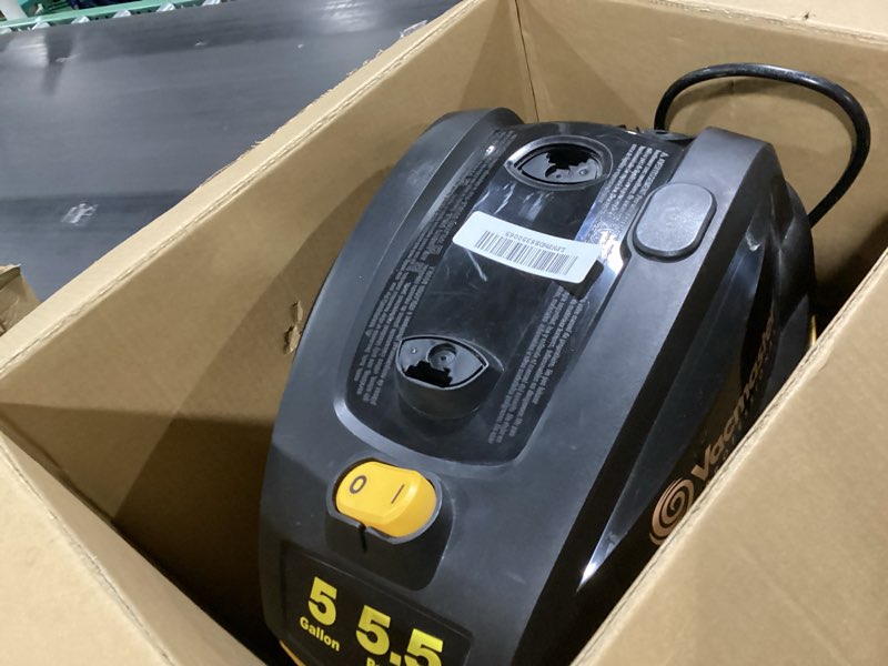 Condition photo showing As Is for Vacmaster Professional Beast Series VFB511H 0201 5-Gallon 5.5 Peak HP Wet/Dry Vac, Black Upgraded 5 Gal
