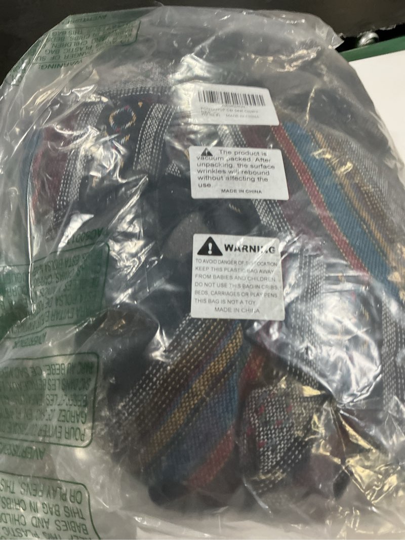 Condition photo showing Good Condition for baja saddle blanket car seat covers 9pcs full set, breathable and washable striped woven automotive vehicle seat cover, universal seat cover for sedan, suv, truck, airbag compatible baja inca full set