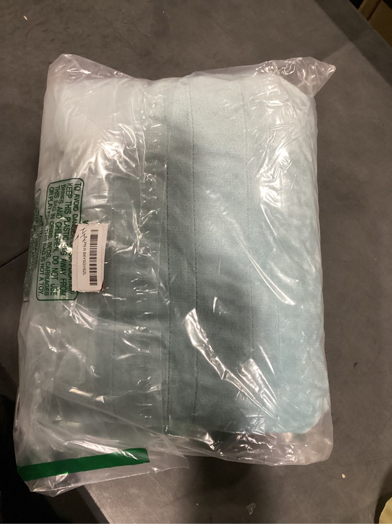 Condition photo showing Good Condition for homemate electric heated blanket twin size - 62"x84" heating blanket twin size 1/2/4/6/8 hours auto-off 10 heat level over-heat protection flannel sherpa etl certification 14 - aqua 62 inch x 84 inch