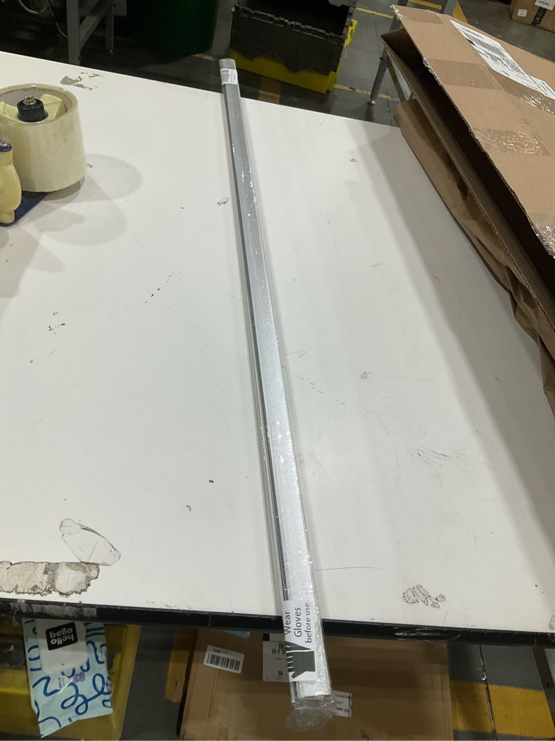 Condition photo showing Good Condition for 3pcs aluminum t molding trim & floor transition strips, flat divider strip for door threshold and joining flooring gaps of laminate planks tile (2.9ft x 0.8in, matte silver) 2.9ft x 0.8in matte silver 3