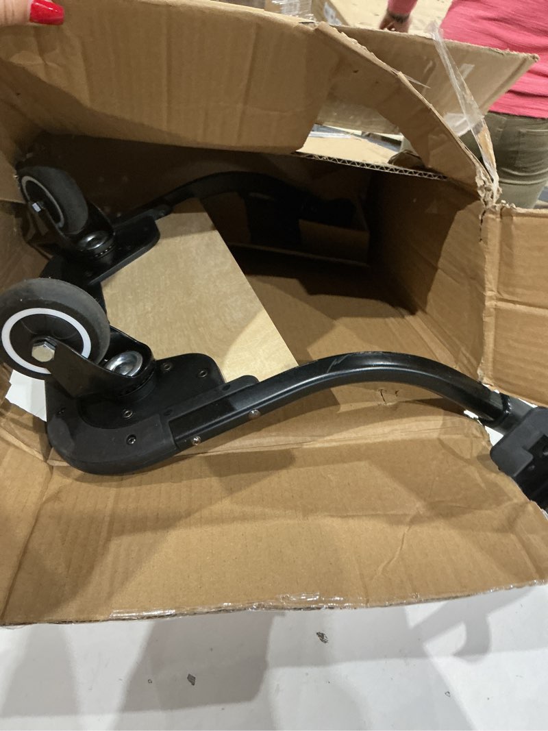Condition photo showing As Is for stroller board for vista (models 2015-2019),vista v2,and vista v3 strollers,stroller standing board with 360 ° universal wheel,use eva foam wheels smoothly nnavigate through rugged roads