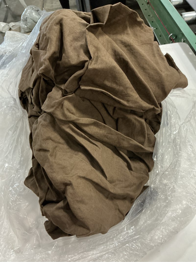 Condition photo showing Good Condition for european linen duvet cover set, king/cal king, espresso