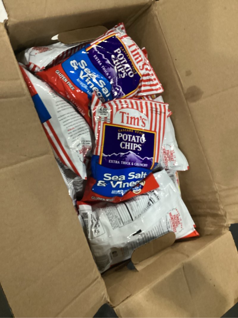 Condition photo showing New/Like New for Tim's Cascade Style Potato Chips, Variety Pack, 30 Count