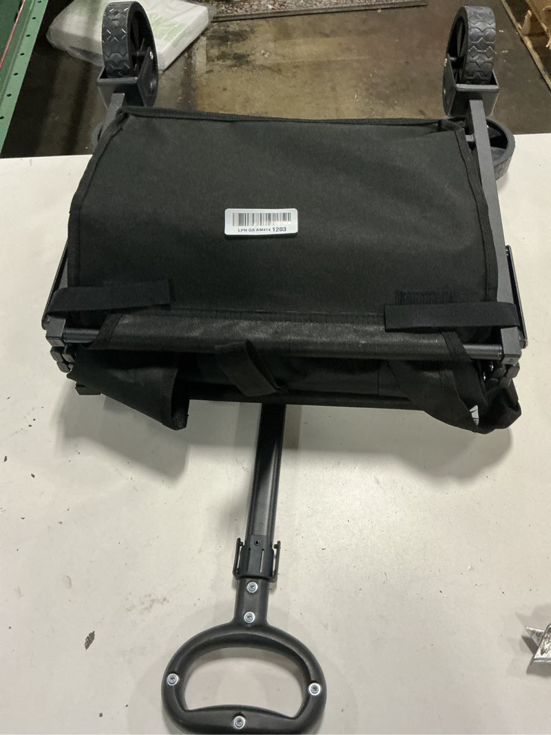 Condition photo showing Good Condition for sekey wagon cart with wheels with 220lbs capacity,heavy duty wagon carts foldable,lightweight utility portable cart for grocery, shopping, garden, camping. black black 220 lbs
