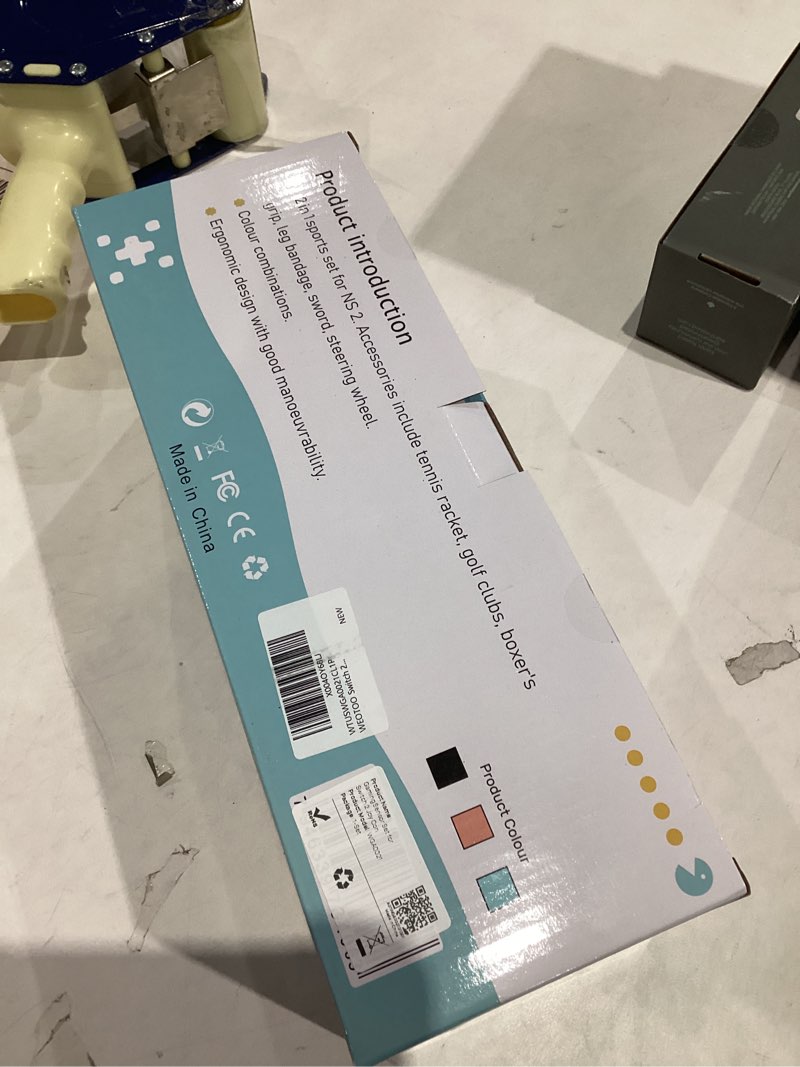 Condition photo showing New/Like New for WEOTOO Switch 2 Sports Accessories 12 in 1 Bundle, Compatible with 2025 Nintendo Switch 2 JoyCon, Family Game Kit, Ideal Gift with Wrist Straps, Steering Wheels, Leg Straps, Tennis&Golf&Sword Grip