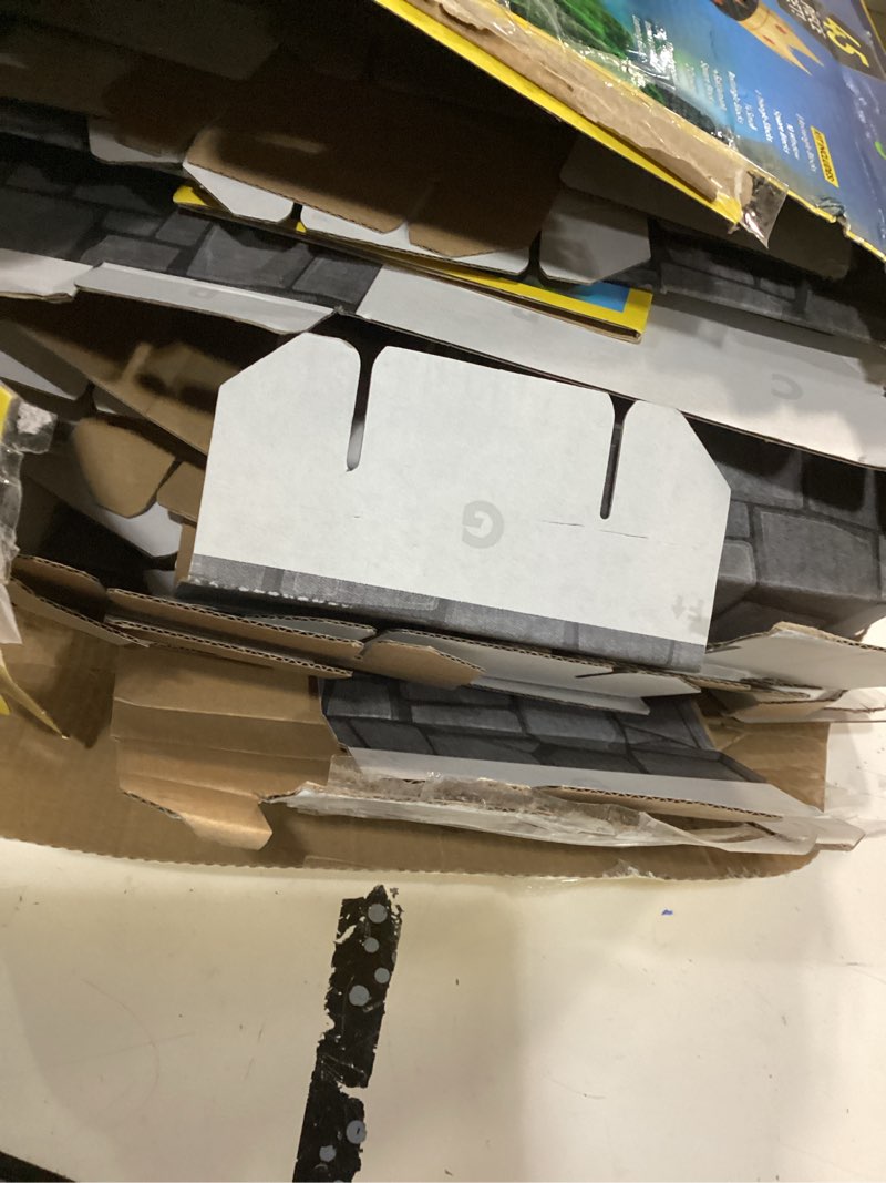 Condition photo showing As Is for National Geographic Jumbo Cardboard Building Blocks – 45-Pc. Extra-Thick Cardboard Bricks for Kids, Build a Castle Play House, Indoor Playhouse, Large Building Blocks, Kids Giant Blocks 45 Piece - Castle