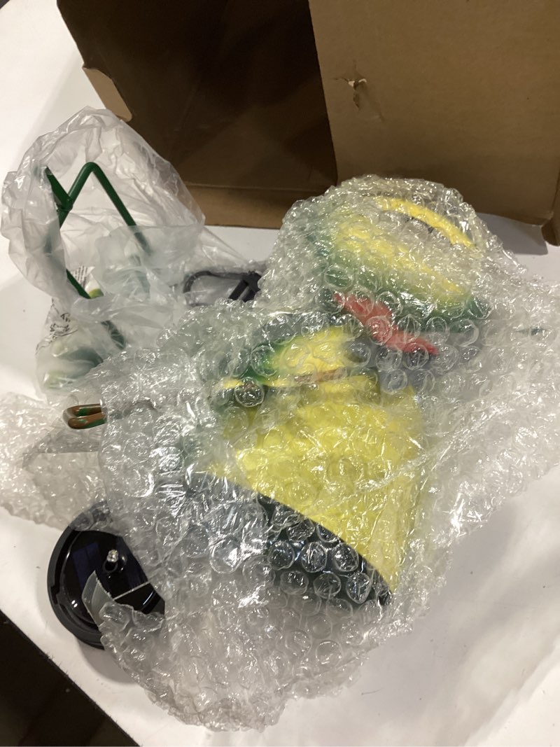 Condition photo showing Good Condition for solar garden lights frog statue with solar lantern lights,13.78in tall frog decor fairy accessories,birthday gifts for women mom grandma,big metal decorative stakes for home decor,patio,porch,yard art solar frog with lights