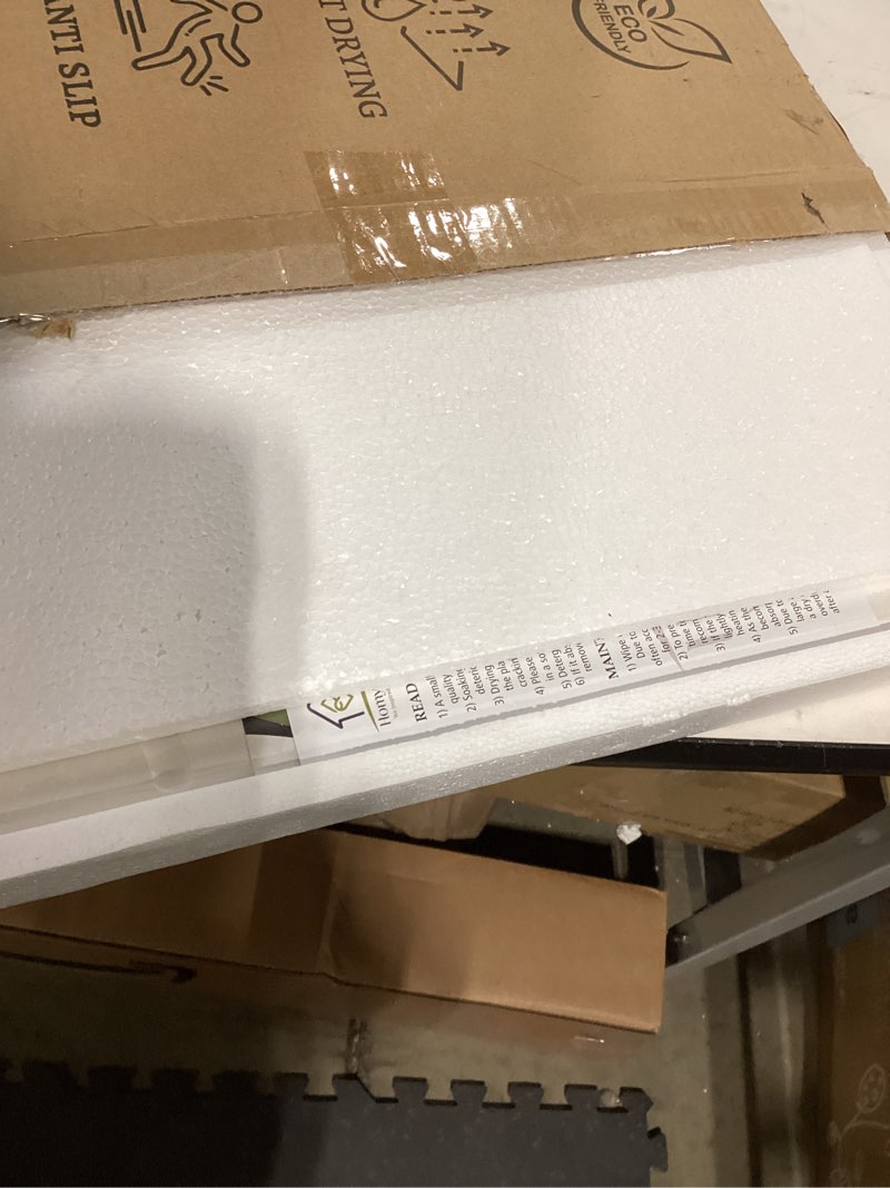 Condition photo showing New/Like New for Stone Bath Mat – Quick Drying Diatomaceous Earth Bath Mat, Super Absorbent Bathroom Stone Mat, Non-Slip Shower Stone Mat, Modern Water Absorbing Bath Mat for Bathroom & Kitchen (23.6” x 15.3”, White)