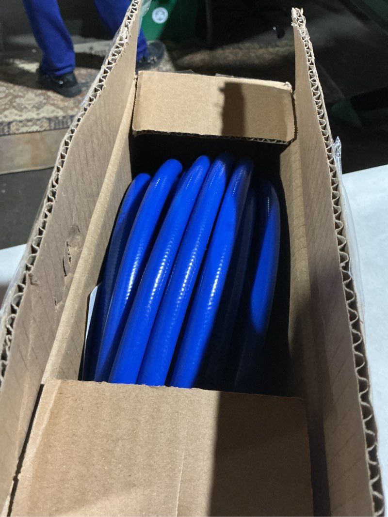 Condition photo showing As Is for 50Ft x 1/4" Airless Paint Sprayer Hose, 8500PSI High Pressure Airless Paint Spray Hose with 5Ft Whip Hose & 1/4" Hose Connector & Sprayer Swivel Joint for Airless Spraying Machine 50.0 Feet